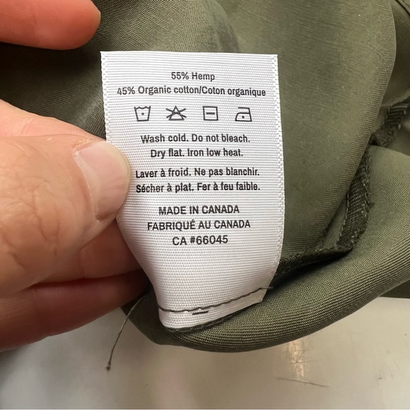 Good for Sunday women’s khaki canteen Tencel Notch Collar Shirt M L NWT L43-12 - Picture 5 of 7